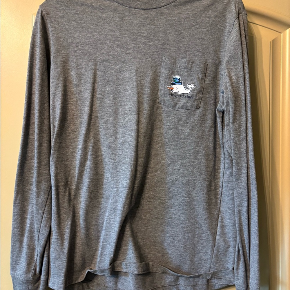 Vineyard Vines Heather Gray Long Sleeve Shirt